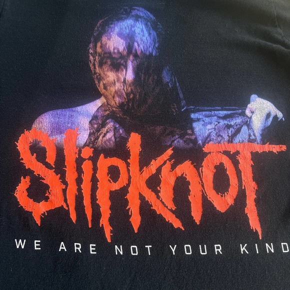 Slipknot Shirt Adult Medium Black We Are Not Your Kind Rock Metal Band Logo - Picture 3 of 8